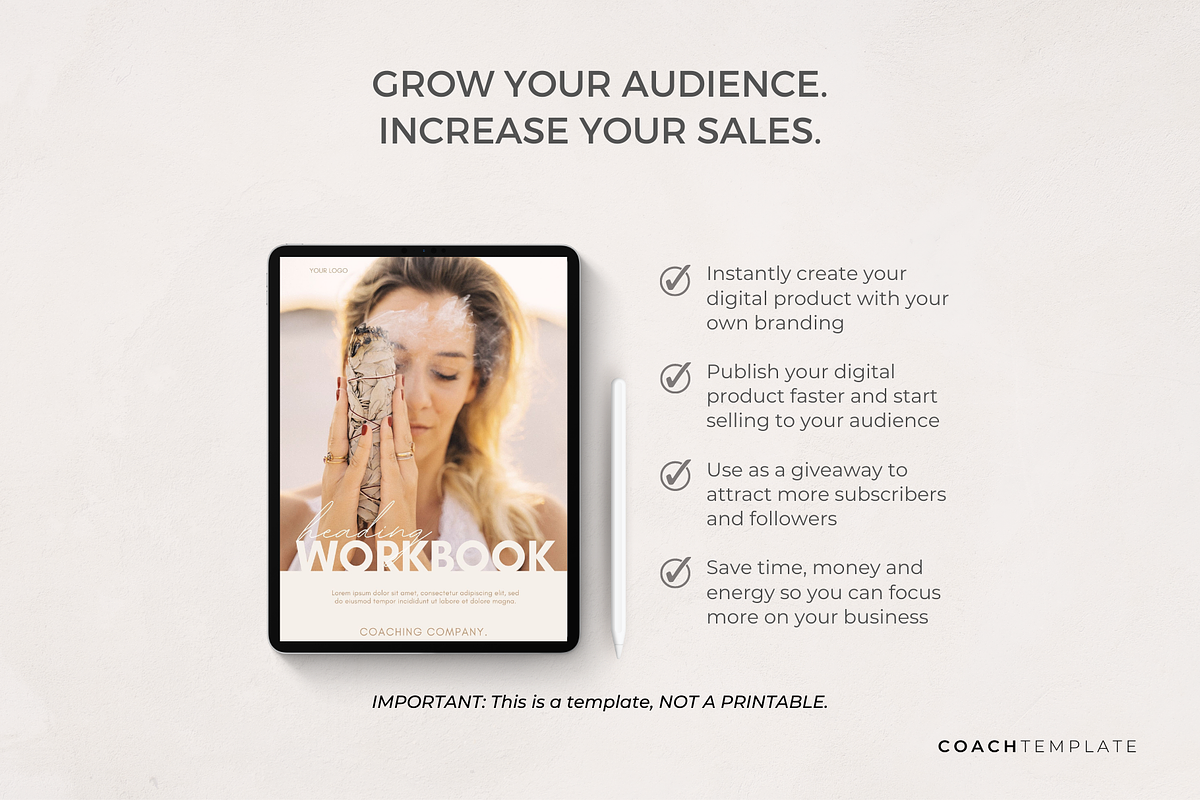 Ebook Workbook Template for Coaches, a Brochure Template by COACHTEMPLATE (Photo 3 of 9)