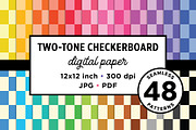 Two-Tone Checkerboard Patterns, a Pattern Graphic by Running With Foxes (Thumbnail 1 of 9)