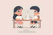 Kids Using Computer Illustration, a Person Illustration by Partikusi Design (Thumbnail 2 of 3)