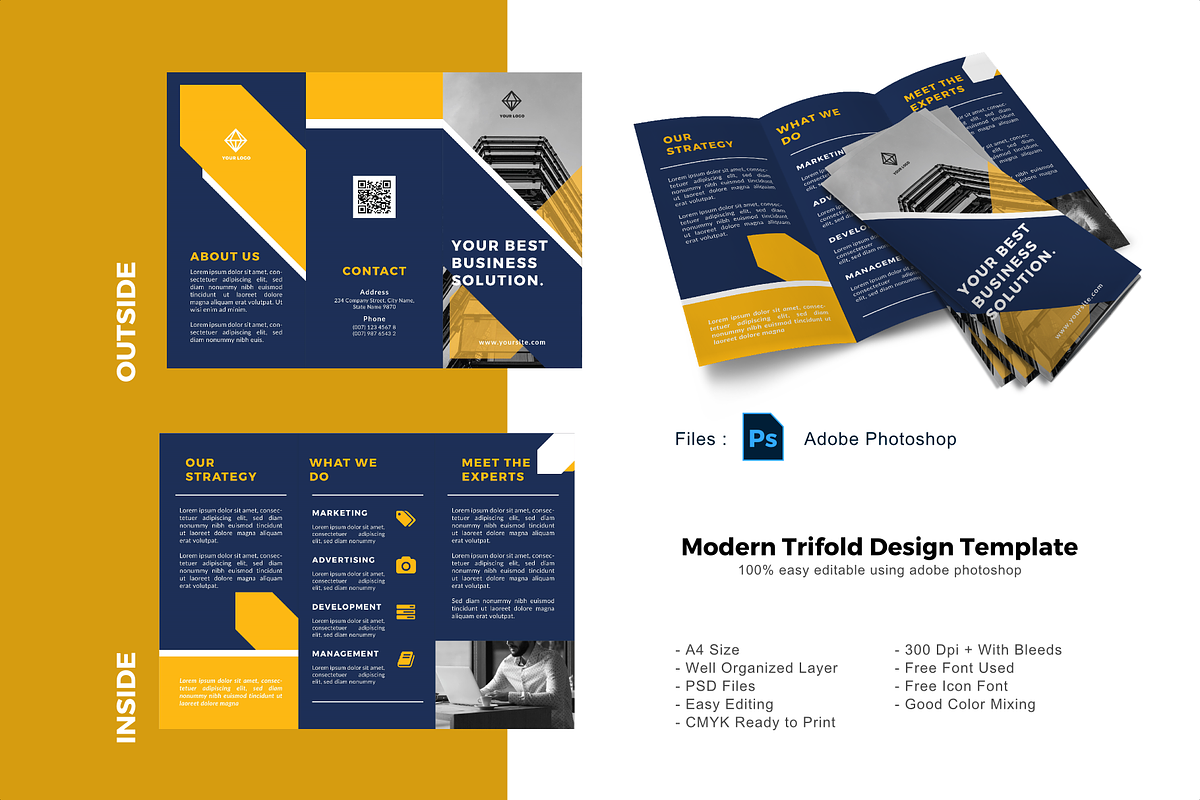 SALE | 36 BUNDLE TRIFOLD BROCHURE, a Brochure Template by rivatxfz (Photo 33 of 37)