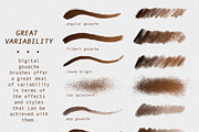 Gouache Brushes For Procreate, a Brush Add-On by BrushArchive (Thumbnail 9 of 11)