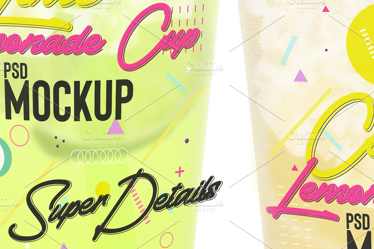 Cold Drink Plastic Cup PSD Mockup, an Object Graphic by Sinlatown (Photo 3 of 6)
