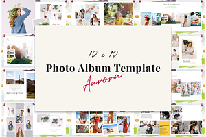 12x12 Photo Album Template / Aurora