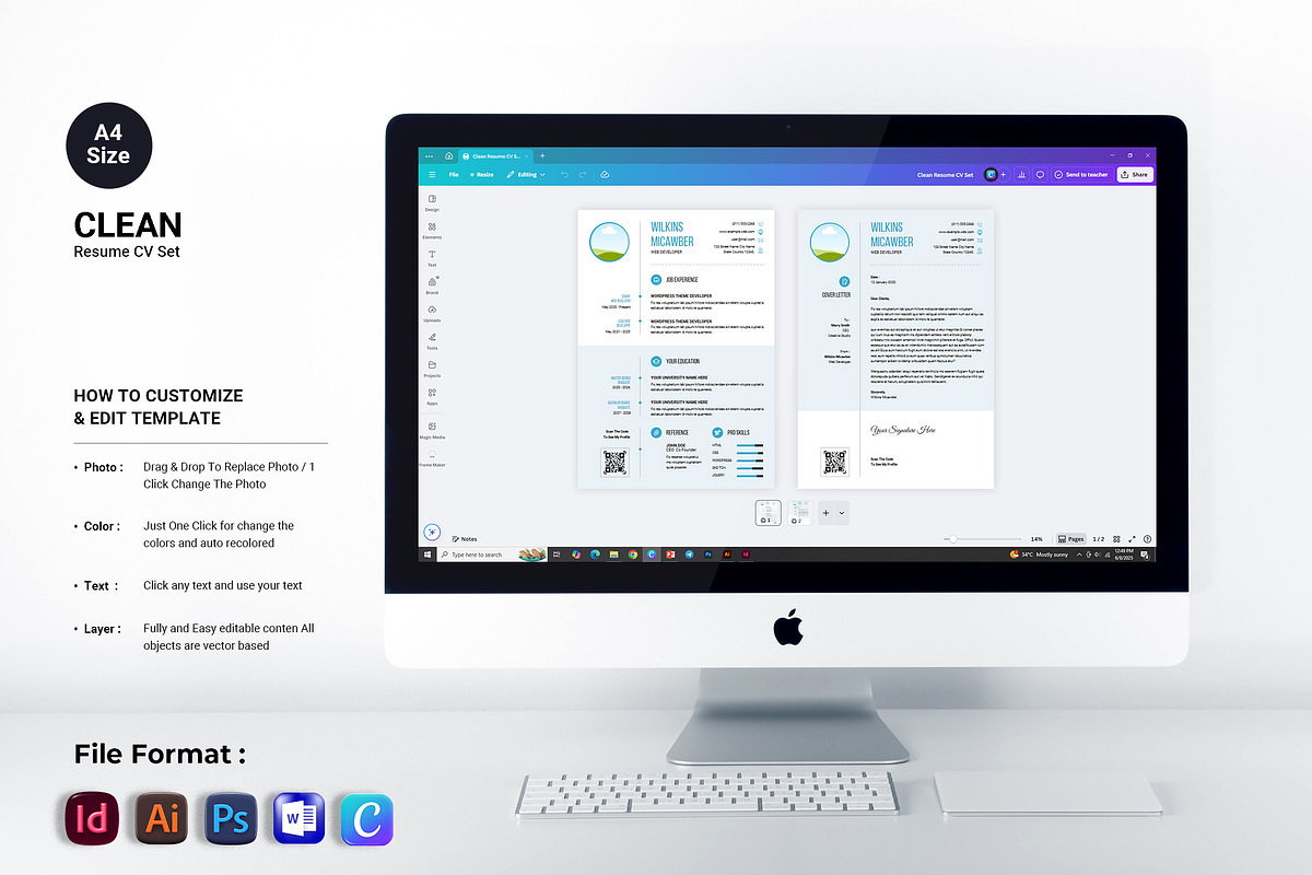 Clean & Modern Resume Template preview 8