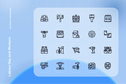Labour Day and Workers Icon Set, an Outline Icon by Nathaya Studio (Thumbnail 2 of 2)