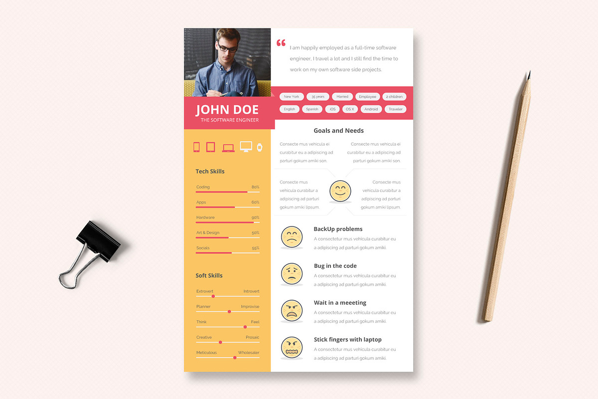 UX Workflow - Proto-Persona Cards, a Card Template by Sargatal (Photo 2 of 6)