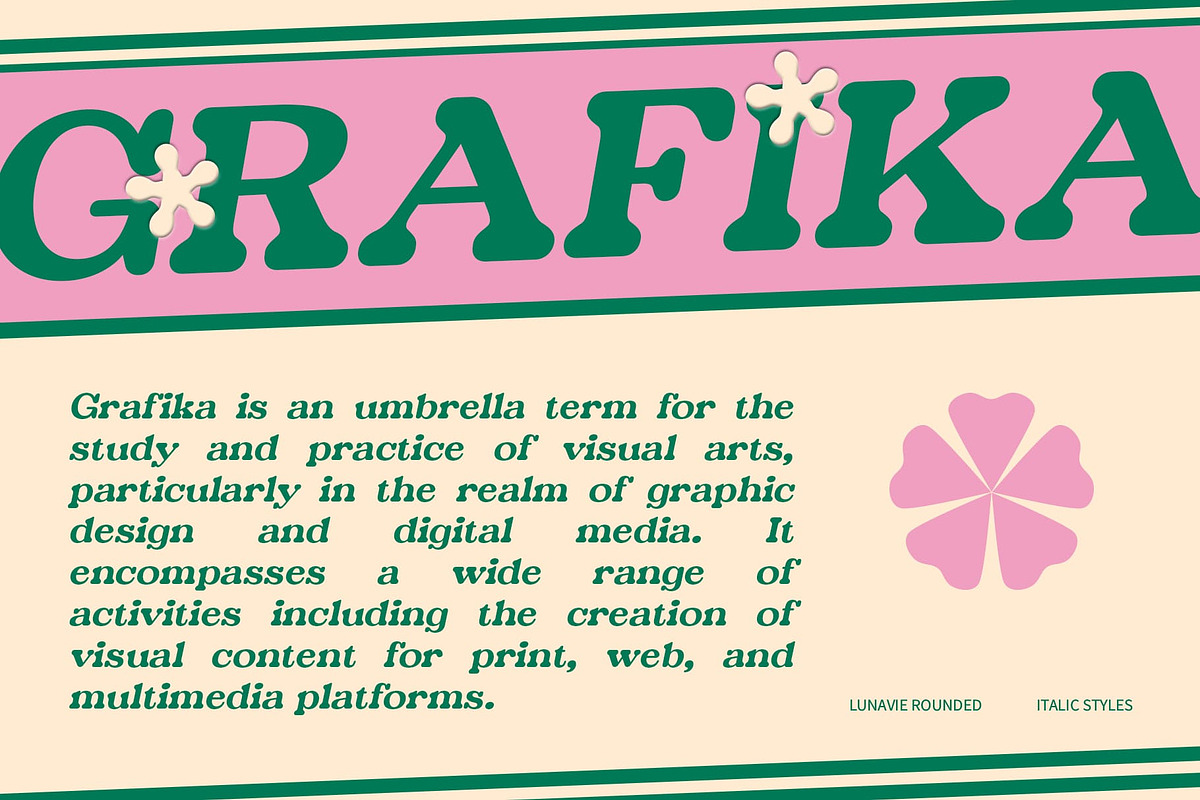 Lunavie Rounded, a Serif Font by Craft Supply Co. (Photo 2 of 8)