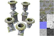 Vase from park, an Environmental 3D Model by Beatheart Creative Studio (Thumbnail 4 of 14)