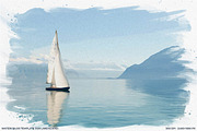Watercolor photo template, a Templates & Theme by fashionaddict (Thumbnail 2 of 10)