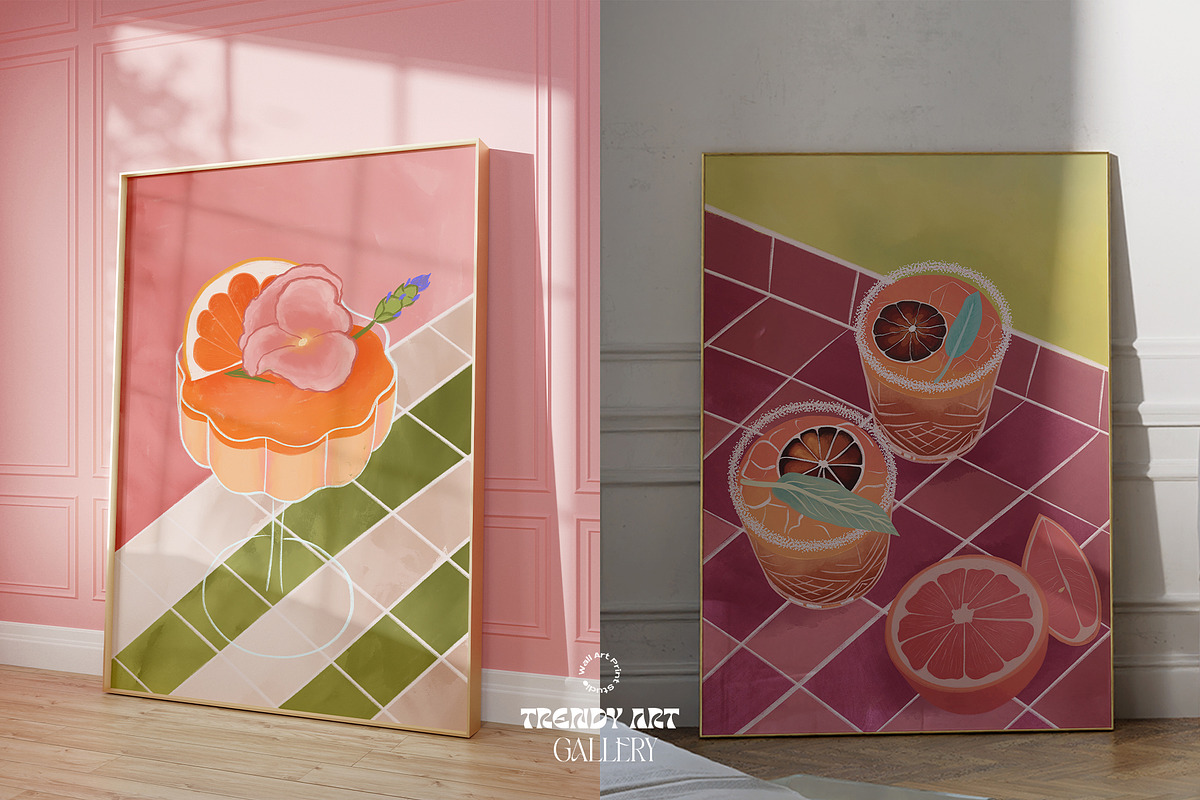 Trendy Art Gallery 3, a Graphic by Wall Art Print Studio (Photo 10 of 13)