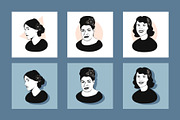 Female portraits, a Person Illustration by Mariia Kovalchuk (Thumbnail 4 of 7)