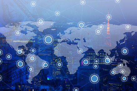 World and global network containing accounting, analysis, and background, a Technology Photo by Pushish Images