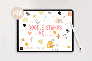 Doodle Procreate Stamp Brushes