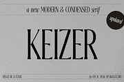 Keizer – Modern & Condensed Serif, a Serif Font by Local Desk Designstudio (Thumbnail 1 of 23)