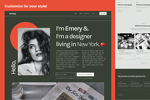 Emery Portfolio Webflow Template