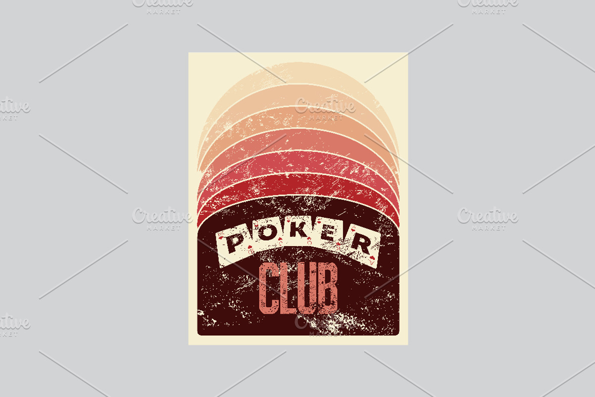 Casino vintage poster., a Decorative Illustration by PoPaShop (Photo 11 of 15)
