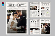 Wedding Newspaper, a Brochure Template by BrandPacks (Thumbnail 1 of 4)