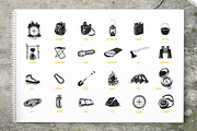 Camping and adventure emblems, an Object Graphic by DOBROGRAPH (Thumbnail 2 of 6)