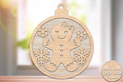 Christmas Gingerbread Man Laser Cut, a Decorative Illustration by Rose Art (Thumbnail 1 of 3)