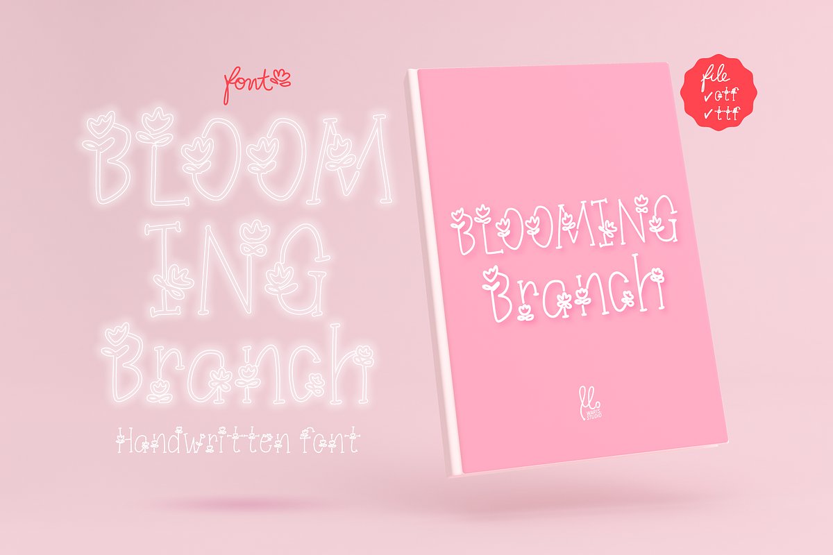 Blooming Branch Handwritten, a Handwritten Font by Waris Studio (Photo 2 of 8)