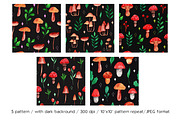 Cozy watercolor clipart & patterns, a Seasonal Illustration by Yelloo Fish (Thumbnail 8 of 15)