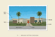 Mid-Century Modern House Toolkit, a Brush Add-On by Brian Ritter Design (Thumbnail 4 of 8)