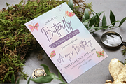 Butterfly Birthday Card Template!, a Print Template by TheSimplySereneShop (Thumbnail 1 of 6)