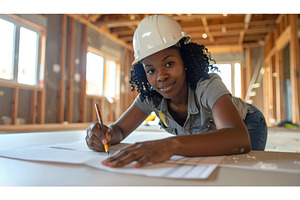 A female architect designs a, an Architecture Photo by Igor Tichonow