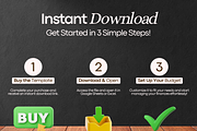 Monthly Budget Spreadsheet, a Templates & Theme by vitalinagerman (Thumbnail 2 of 11)