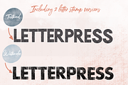 LetterPress Brushes for Procreate, a Brush Add-On by OkayAnnie Designs (Thumbnail 9 of 11)