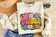 Yarn Floral Mama, Mothers Day PNG, a Transportation Illustration by DreamCafeArt (Thumbnail 4 of 5)
