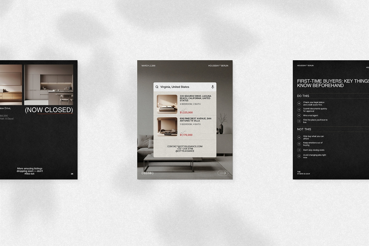 Real Estate Instagram Post Kit, a Social Media Template by Prapti Design (Photo 6 of 10)