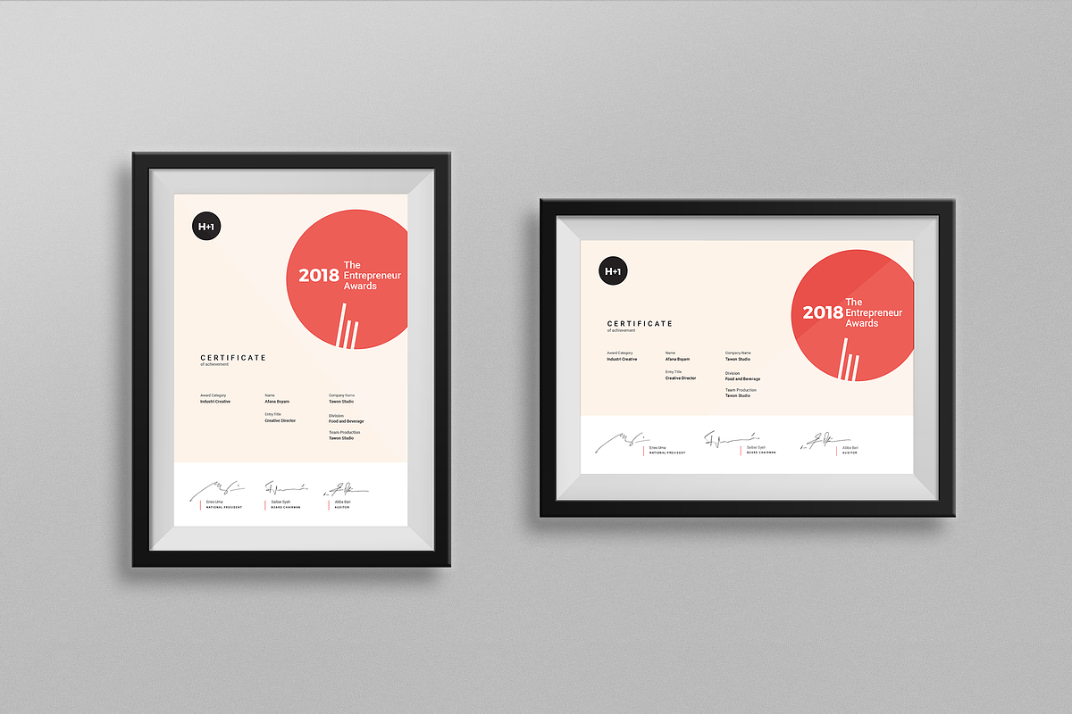 Modern Certificate, a Stationery Template by BOXKAYU (Photo 5 of 6)