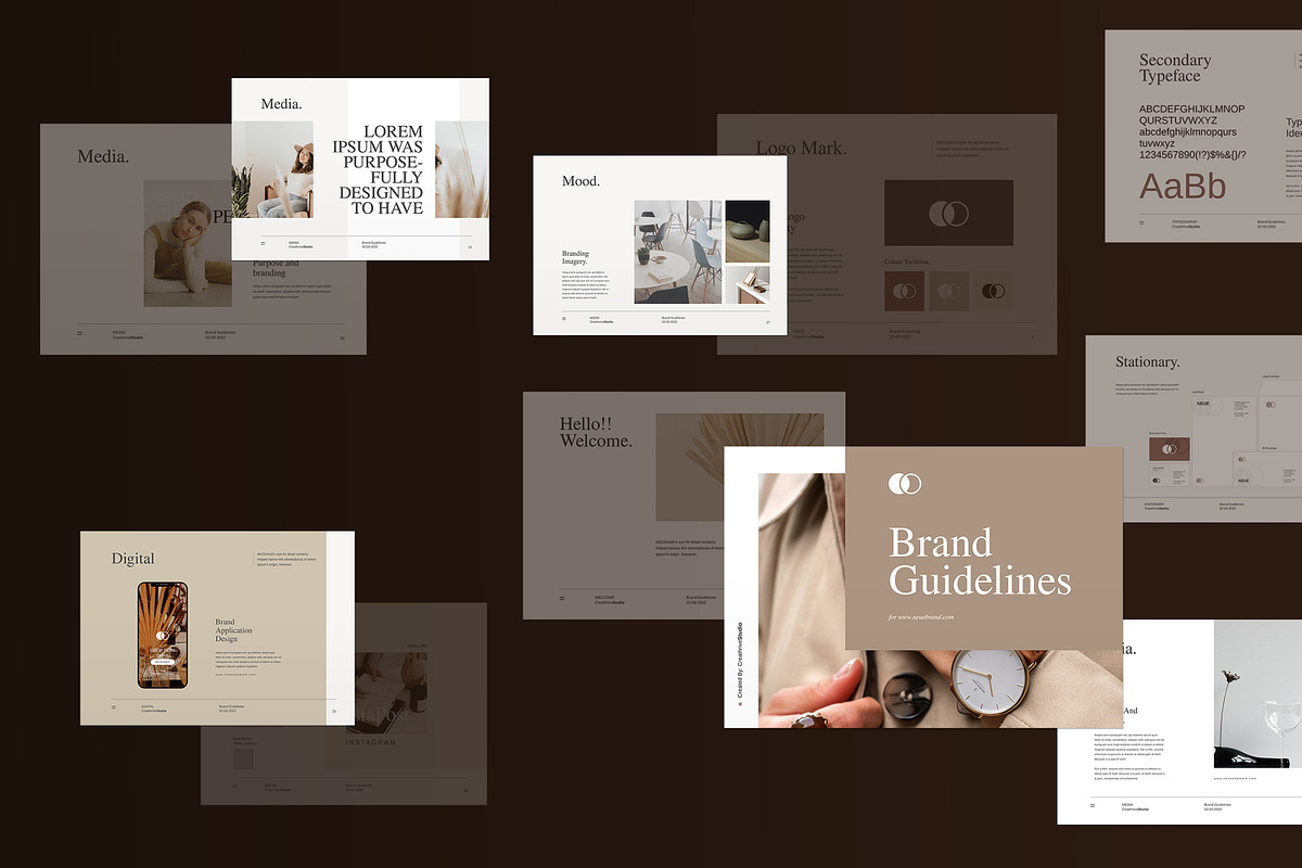 Brand Guidelines, a Brochure Template by creathrivestudio (Photo 5 of 19)