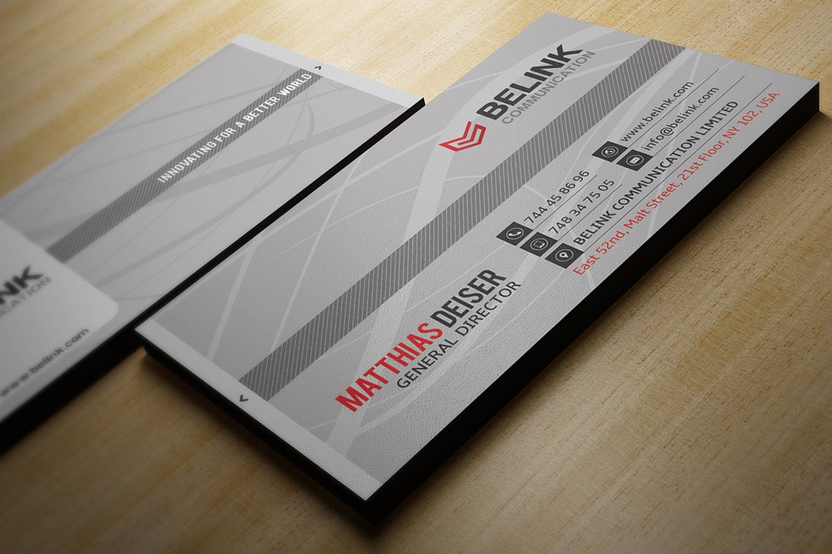 Simple Grey Business Card, a Business Card Template by Marvel (Photo 3 of 3)