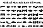 Minimal Mountain Lake Silhouette, a Graphic by hafijul (Thumbnail 1 of 15)