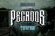 PECADOS, a Blackletter Font by jakejarkor (Thumbnail 1 of 3)