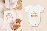 Rainbow clipart & patterns, an Object Illustration by JulzaArt (Thumbnail 3 of 9)
