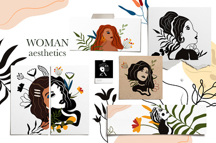 Woman aesthetics,Abstract collection