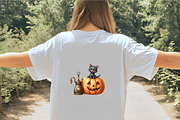 Black Cat with Pumpkin Clipart, an Illustration by CrexoraLab (Thumbnail 5 of 5)