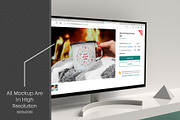 Monitor Display Mock-up #02, a Product Mockup by alexandeerco (Thumbnail 3 of 5)