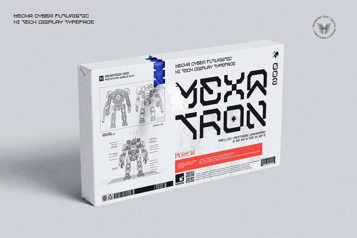 Mexatron - Sci-Fi Display Font, a Sans Serif Font by Pengedar Seni (Photo 4 of 10)