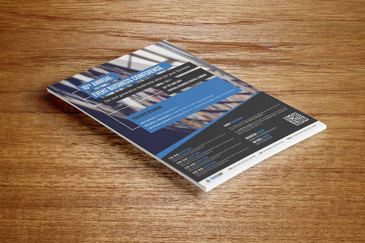 Conference or Event Flyer, a Flyer Template by grati (Photo 3 of 5)