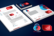 RW Modern & Creative Identity + Logo, a Stationery Template by Reclameworks (Thumbnail 1 of 5)