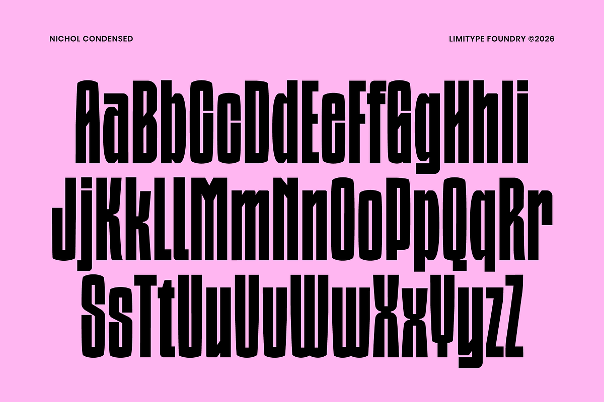 Nichol - Condensed Font, a Sans Serif Font by limitype (Photo 10 of 12)