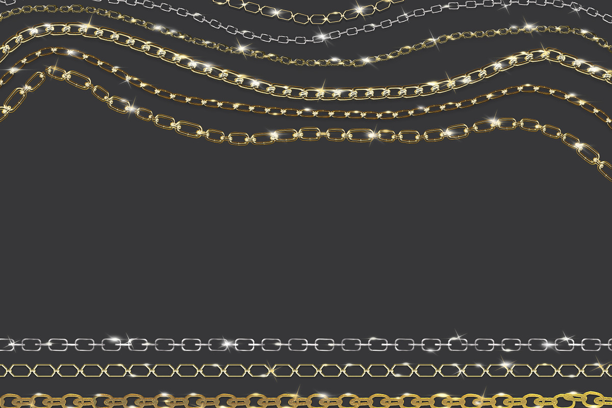 40 Chain Photoshop Brushes, a Brush Add-On by Photohacklovers (Photo 4 of 6)