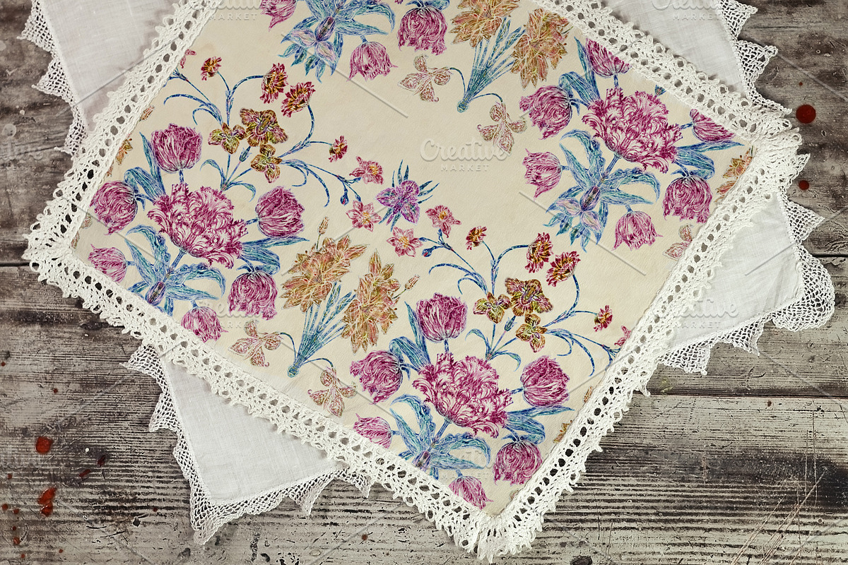 Modern Vintage floral pattern, a Pattern Graphic by YvY (Photo 7 of 7)