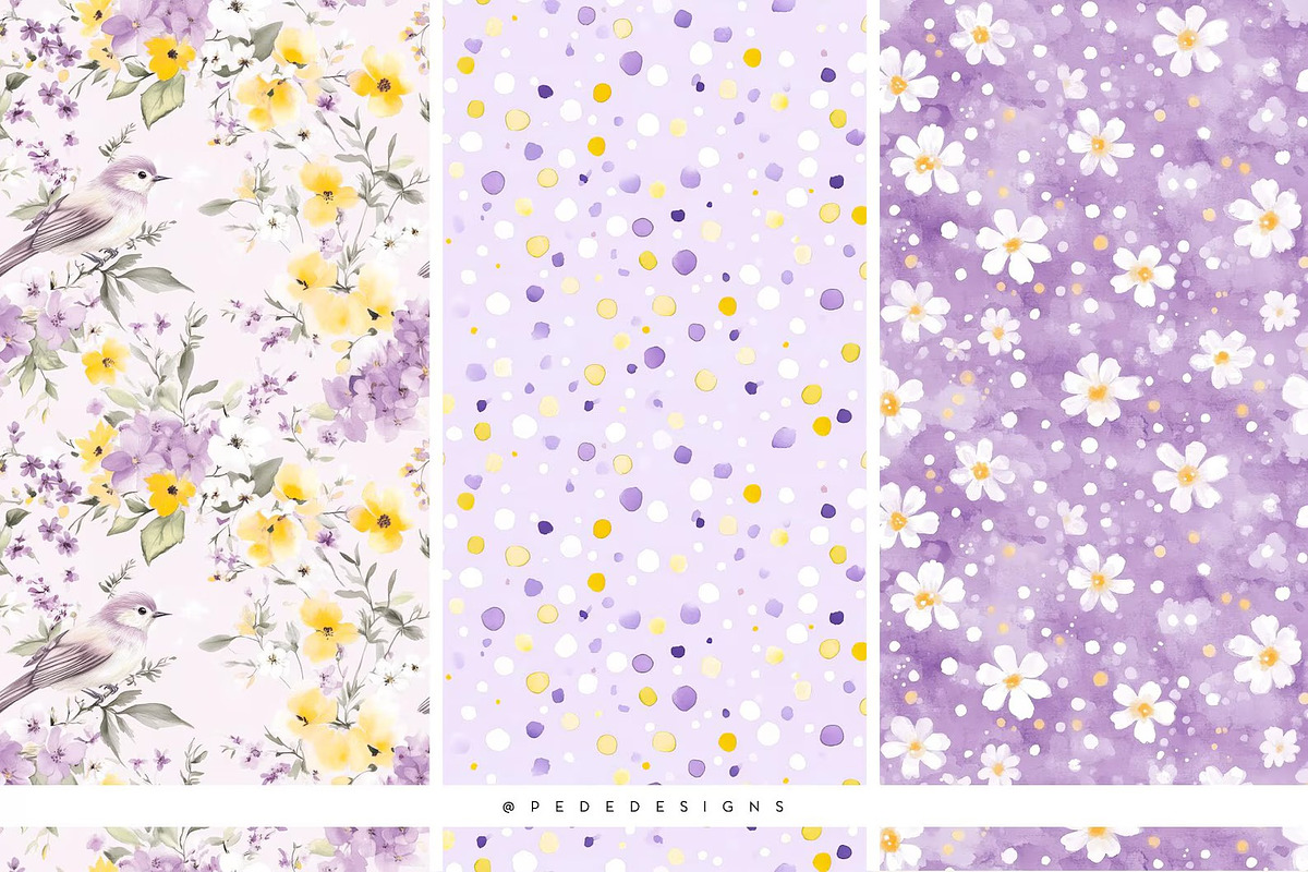 Spring Is Here. Purple Edition., a Seasonal Illustration by PeDe Designs (Photo 10 of 14)