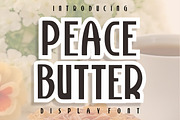 Peace Butter, a Handwritten Font by Fourteen Letter (Thumbnail 1 of 7)