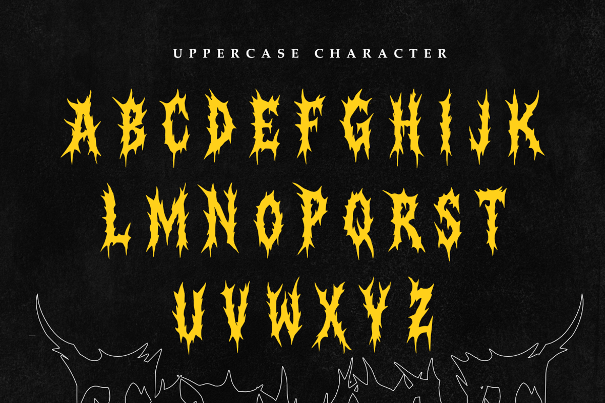 Torment Pulsation – Death Metal, a Blackletter Font by Masyafi Studio (Photo 5 of 9)